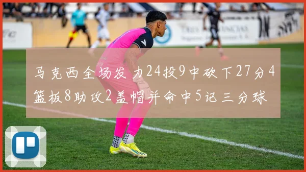 马克西全场发力24投9中砍下27分4篮板8助攻2盖帽并命中5记三分球